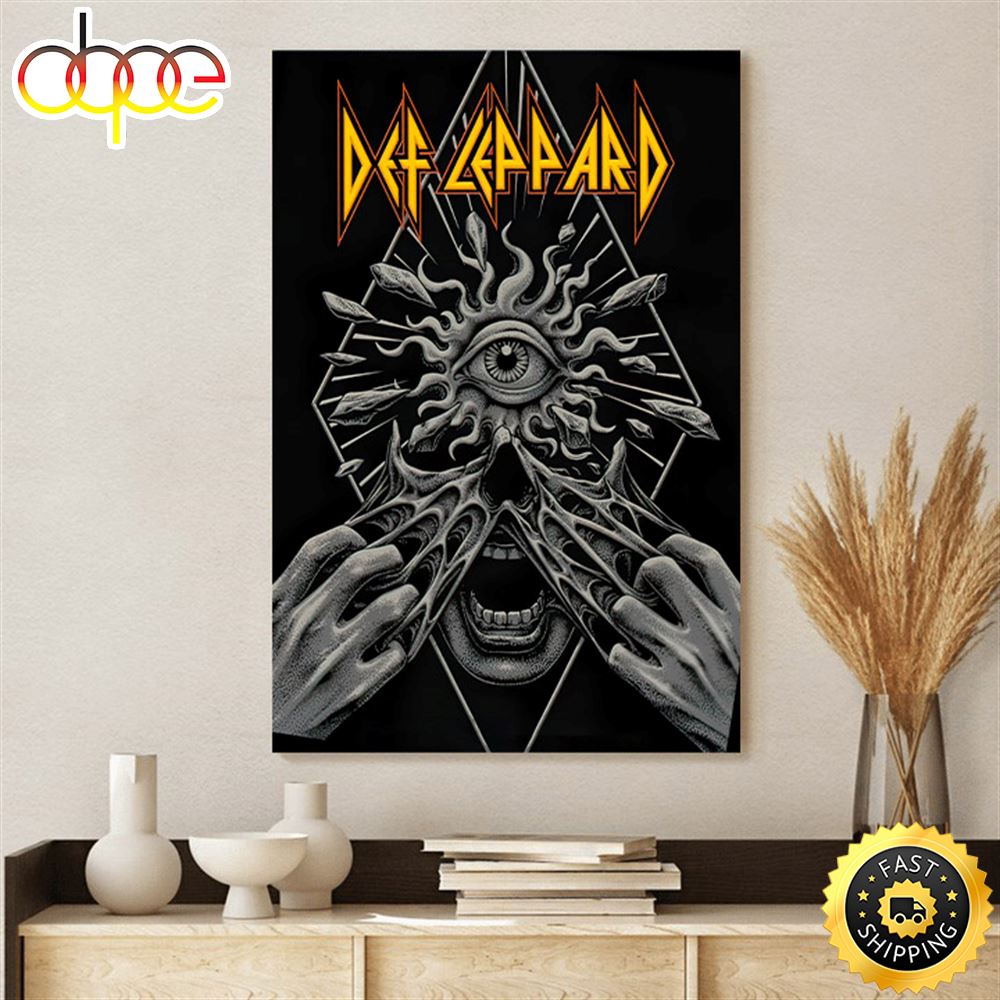 Def Leppard Argentina The World Tour 2023 Poster Canvas