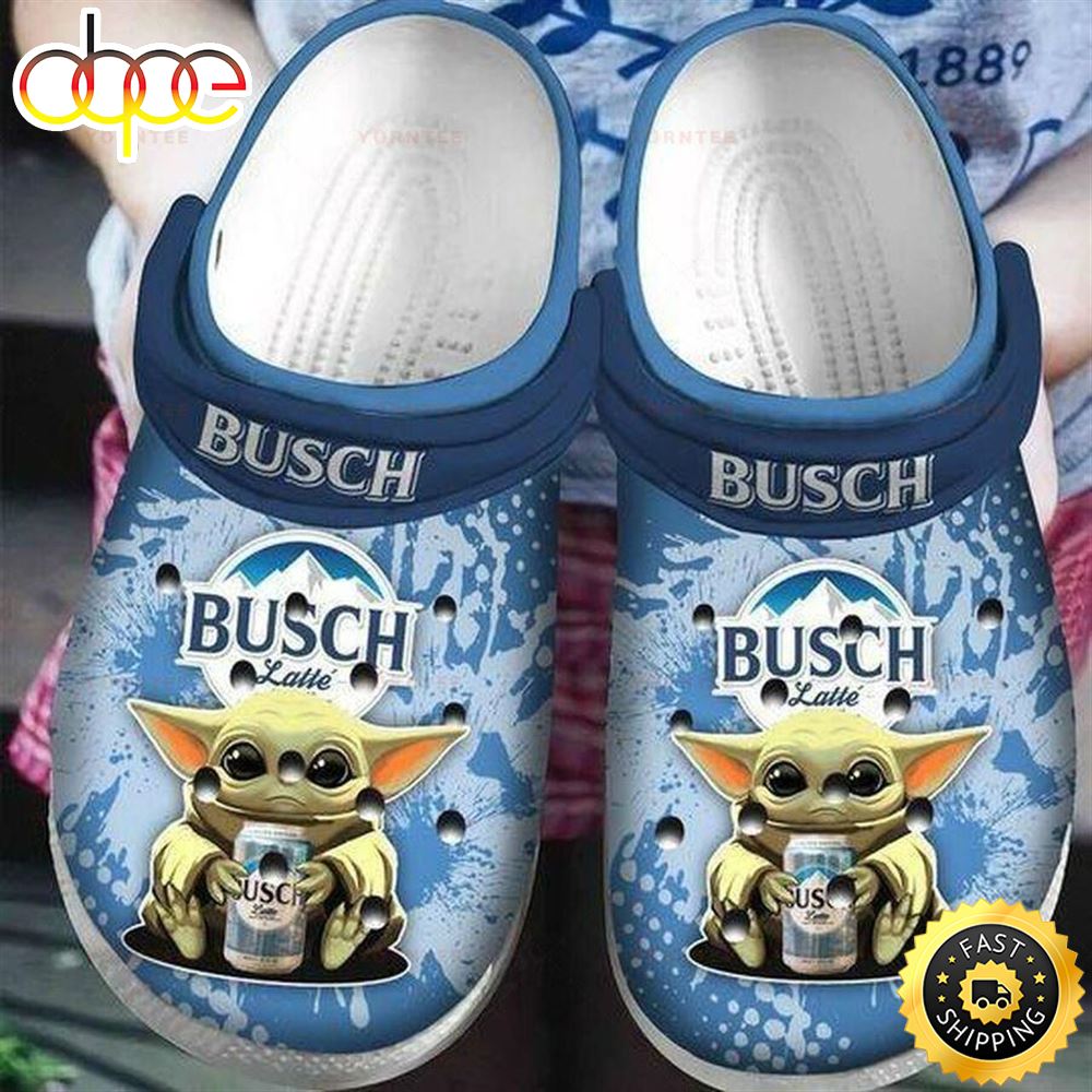 Baby Yoda Hug Busch Latte Beer Crocband Clog Unisex Fashion Style For Women Vsvus7