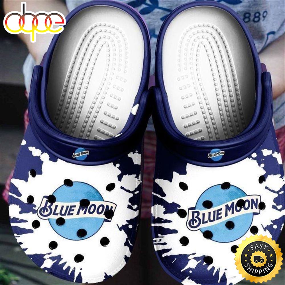 Blue Moon Beer Rubber Crocs Crocband Clogs Comfy Footwear Fl0fg1