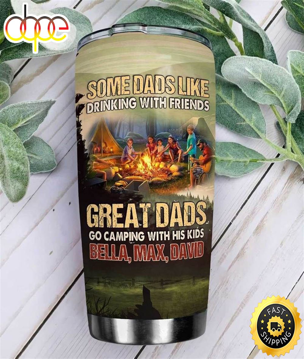 Camping Dad Stainless Steel Cup Tumbler