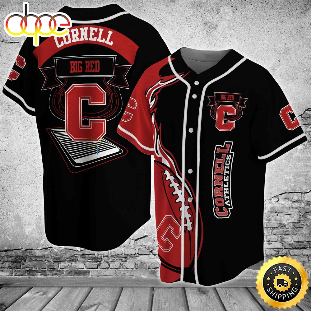 Cornell Big Red Classic Baseball Jersey Shirt Tcwgbp