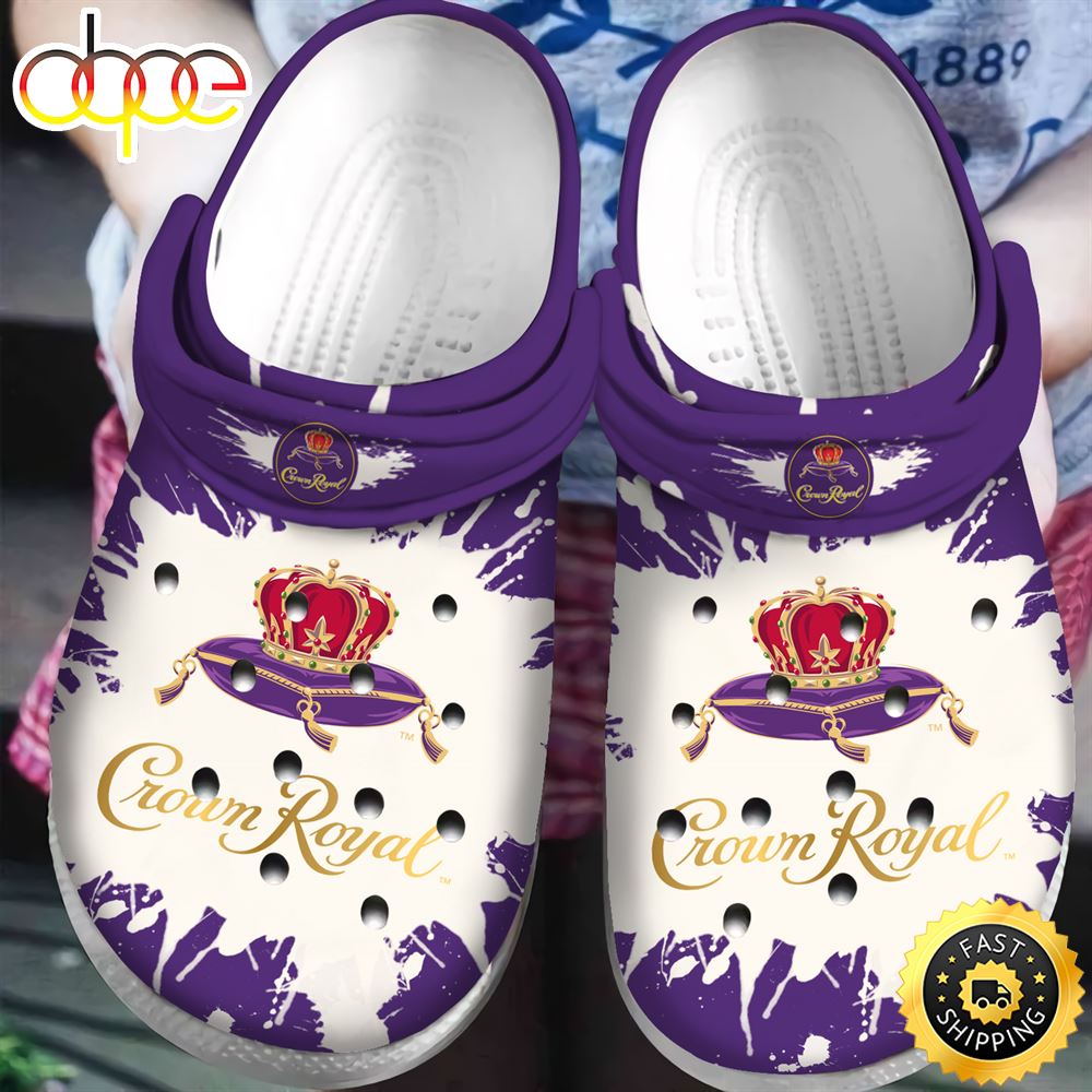 Crown Royal King Crocs Crocband Clog Shoes