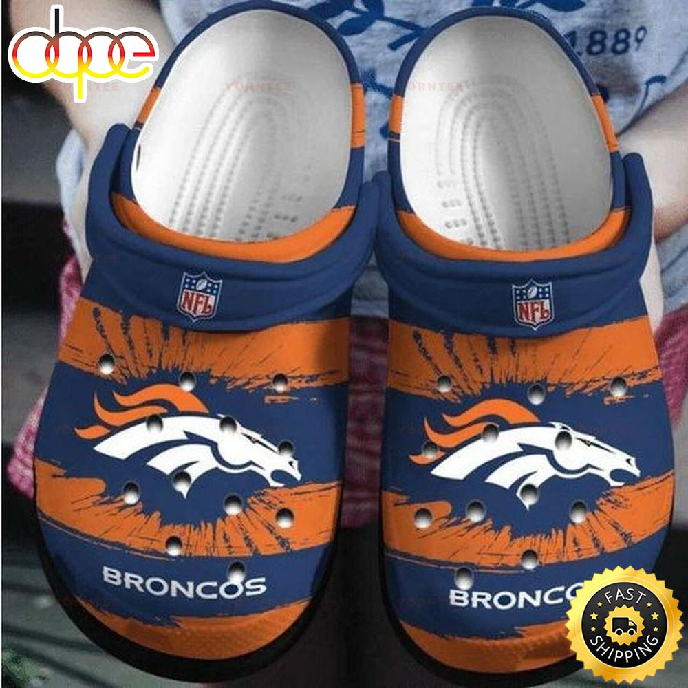 Denver Broncos Crocband Clog Unisex Fashion Style For Women Ts9dib