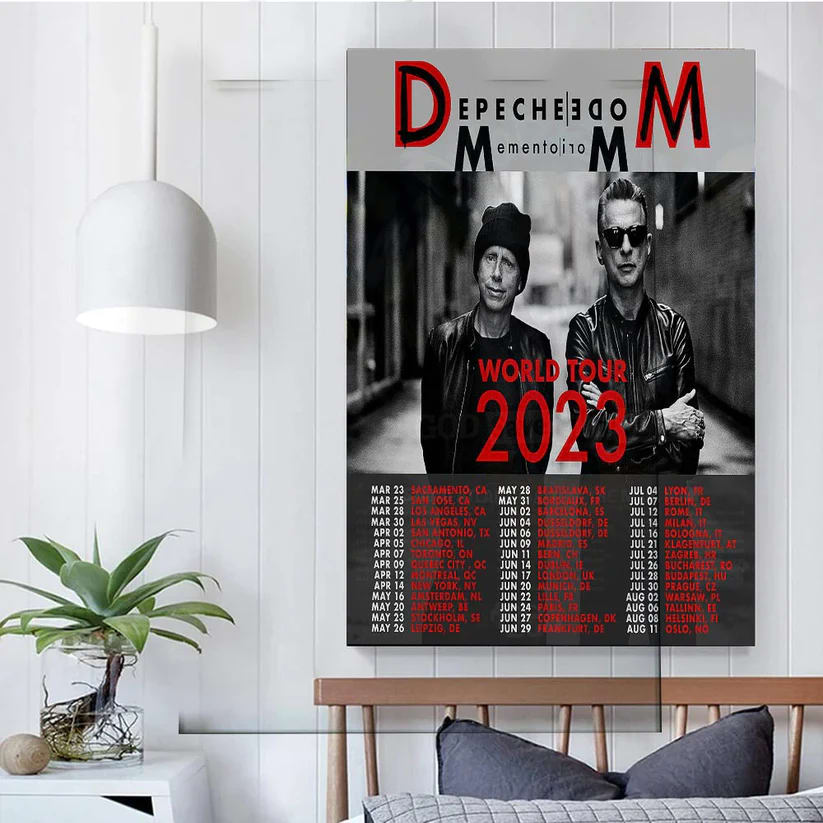 Depeche Mode Band Tour 2023 World Tour Music 2023 Unisex Gift For Fan Poster Canvas Vpwyew