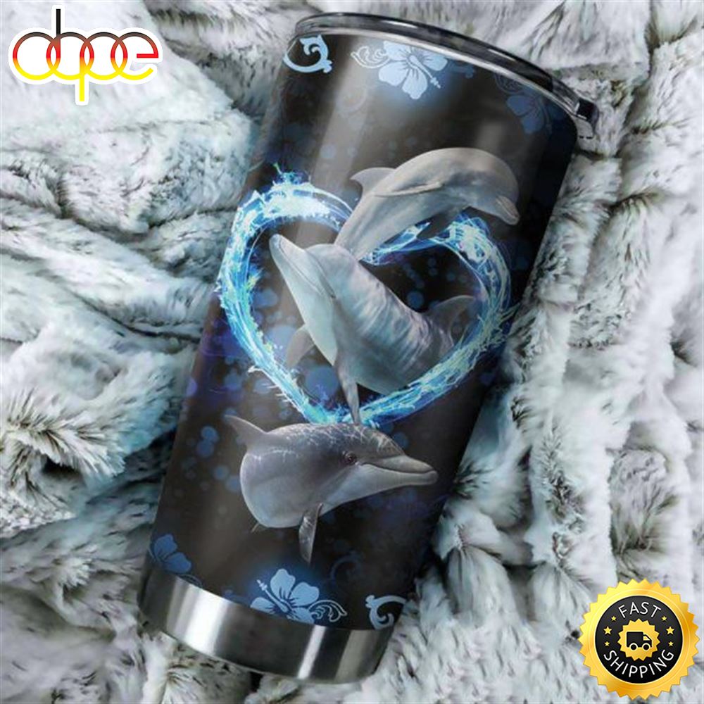 Dolphin Lover Cute Dolphins Ocean For Dad Tumbler Yxgrse