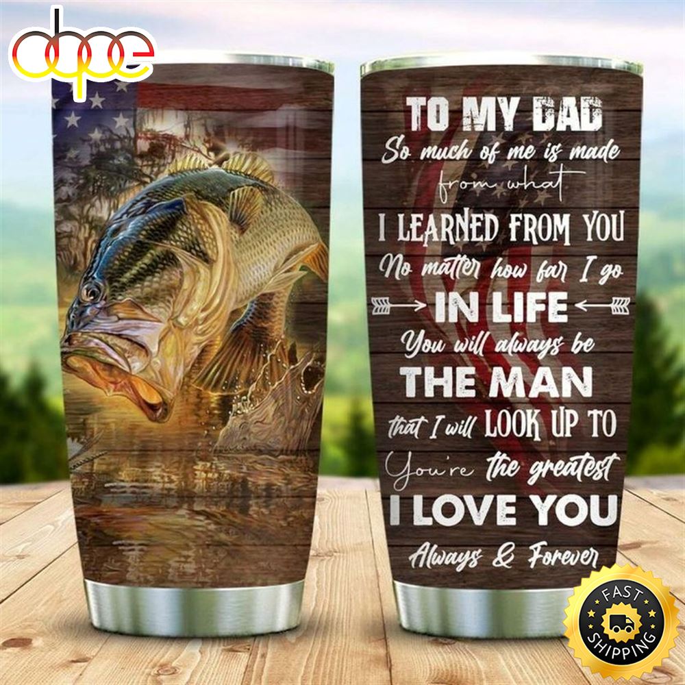 Fishing Gift For Dad Stainless Steel Cup Tumbler Zn300e
