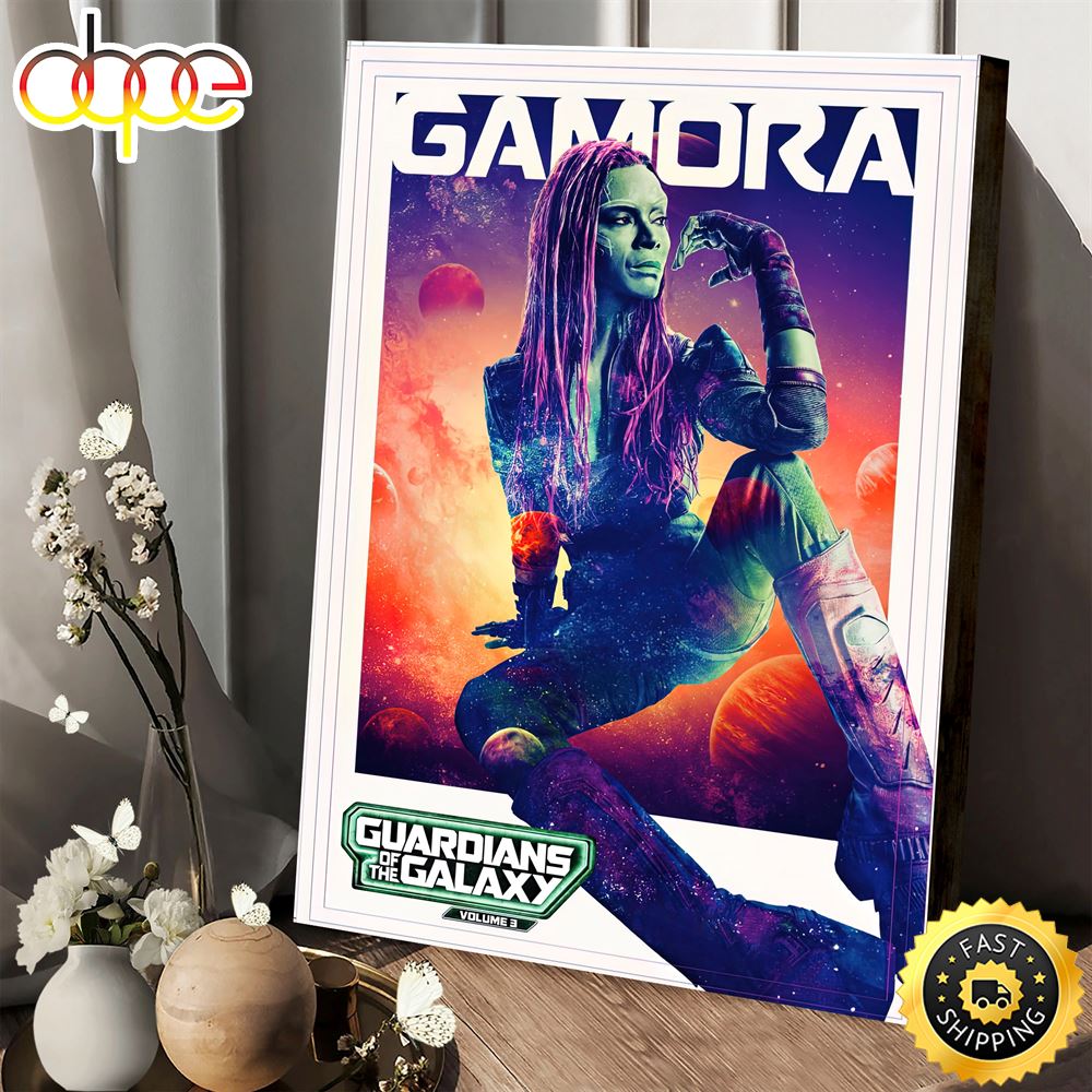 Guardians Of The Galaxy Vol 3 Gamora Movie 2023 Poster Canvas Zd7hrg
