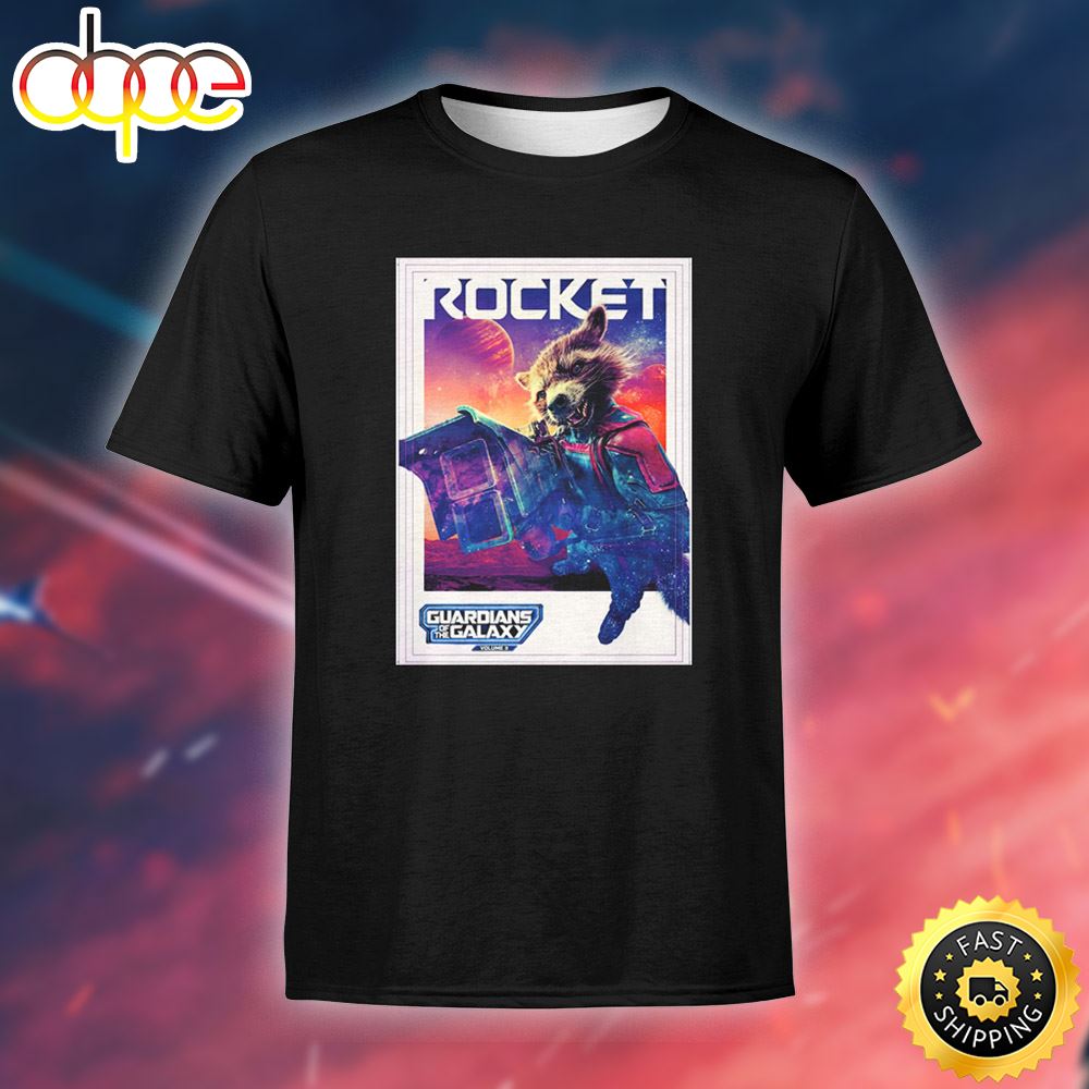 Guardians of the Galaxy Volume 3 Rocket Movie 2023 Unisex T-shirt