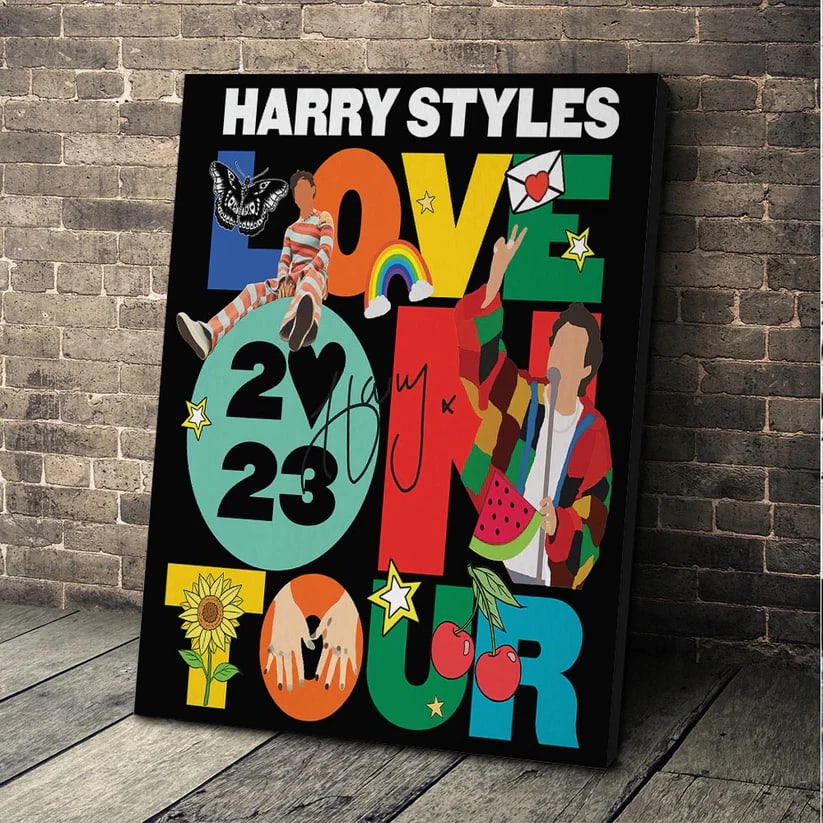 Harry Styles Love On Tour 2023 Tour Music 2023 Unisex Gift For Fan Poster Canvas Lzwl3o