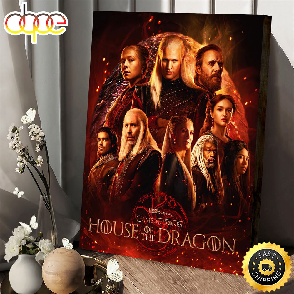 House Of The Dragon Character Game Of Thrones Canvas Poster K8xnhx