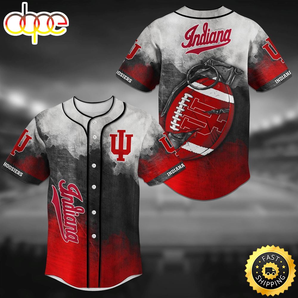 Indiana Hoosiers Grenade Classic NFL Baseball Jersey Shirt Stddcj