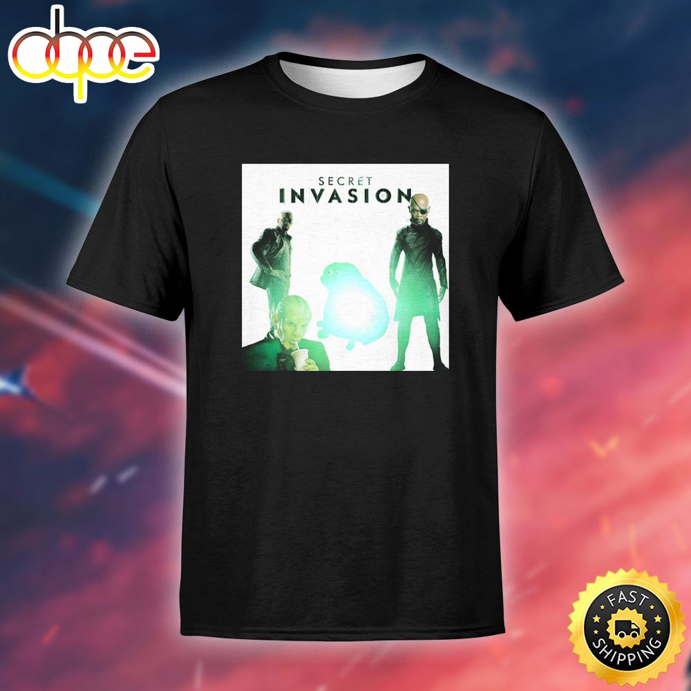 Invasion Movie 2023 Marvels Secret Invasion 2023 Unisex Black T-shirt