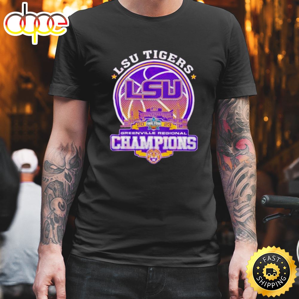 Lsu Tigers Final Tour 2023 Greenville Regional Champions Unisex Black T Shirt Xqvznl