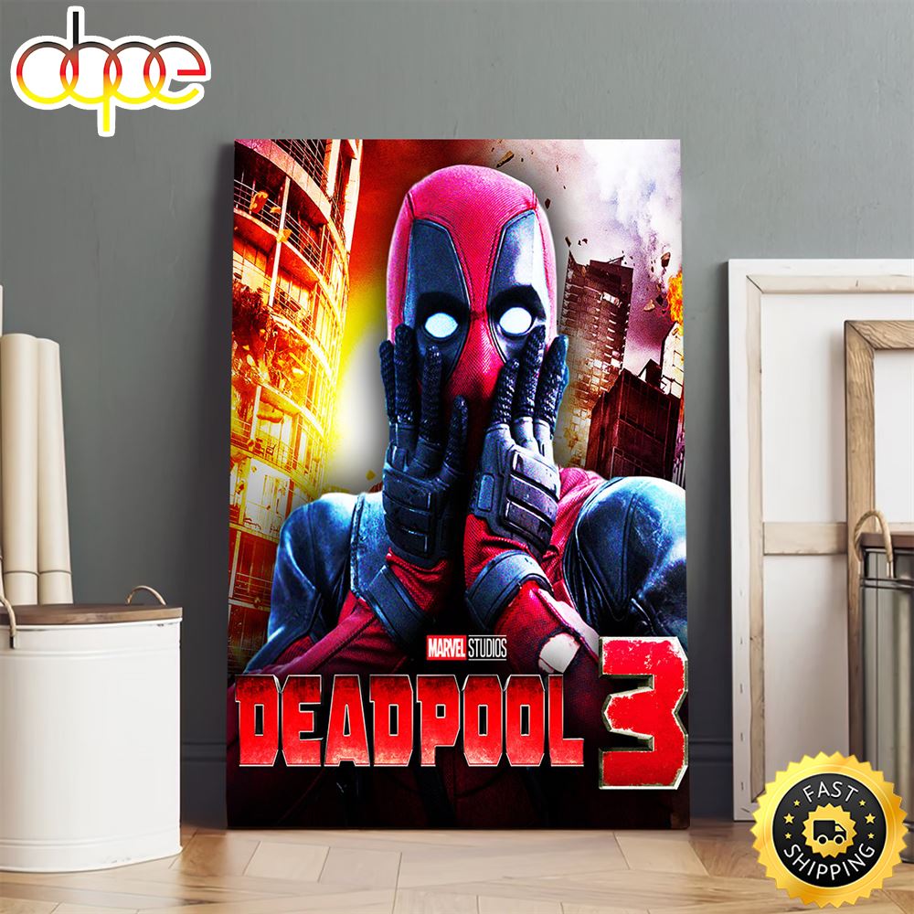 Marvel Studios Deadpool 3 Movie 2024 Marvels Poster Canvas O5qmlg