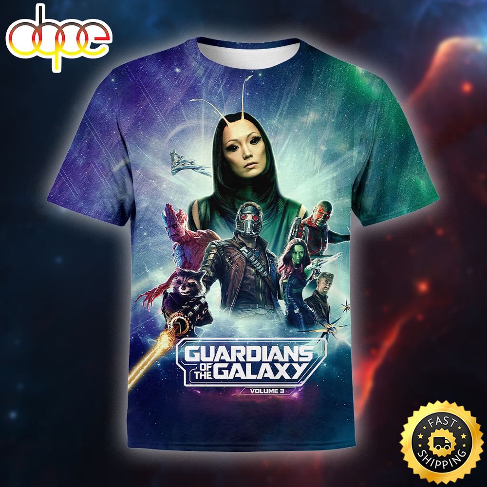 Marvels Guardians Of The Galaxy Vol. 3 The Art Of The Movie Slipcase All Over Print T Shirt Gjcweh