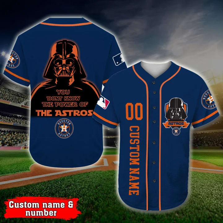 Personalized Houston Astros Darth Vader Star Wars All Over Print 3d Baseball Jersey Uicfvz