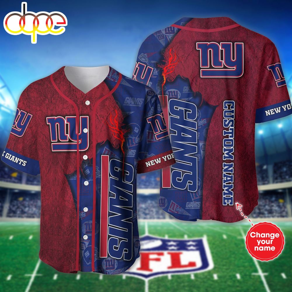 Personalized New York Giants Baseball Jersey Shirt For Fans Rix1o1