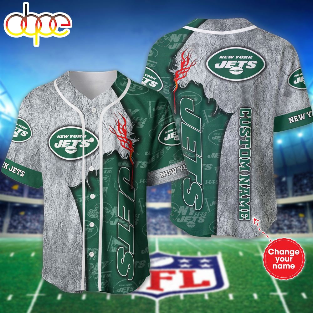 Personalized New York Jets Baseball Jersey Shirt For Fans 