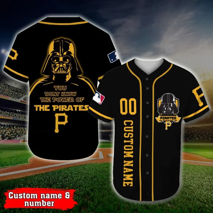 Personalized Pittsburgh Pirates Darth Vader Star Wars All Over Print 3d Baseball Jersey Ycax0j