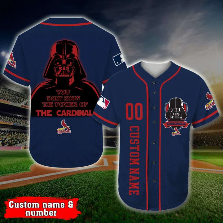 Personalized St Louis Cardinals Darth Vader Star Wars All Over Print 3d Baseball Jersey