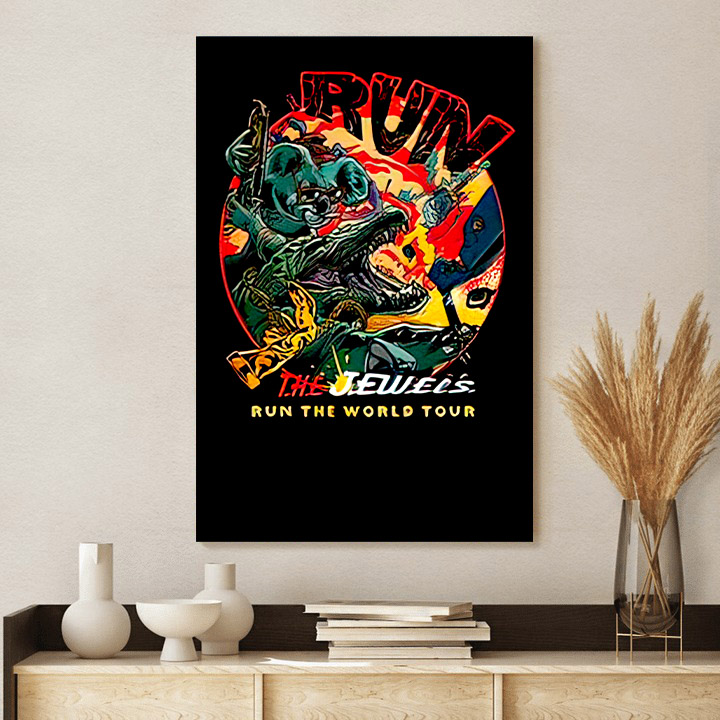 Run The Jewels Rtjx Celebrating 10 Years Of Run The Jewels Canvas Poster