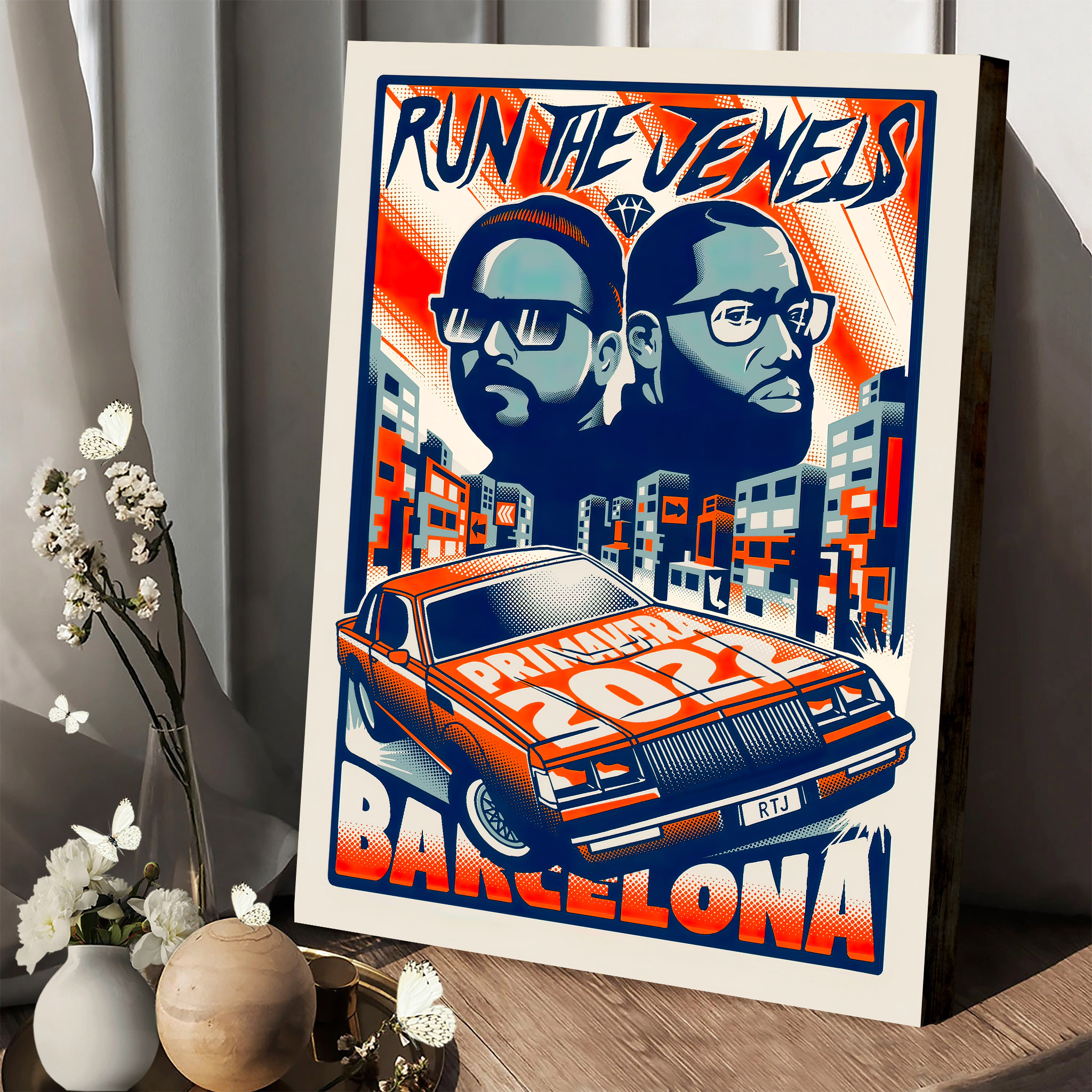 Run The Jewels The Run The World Tour 2023 Poster Canvas
