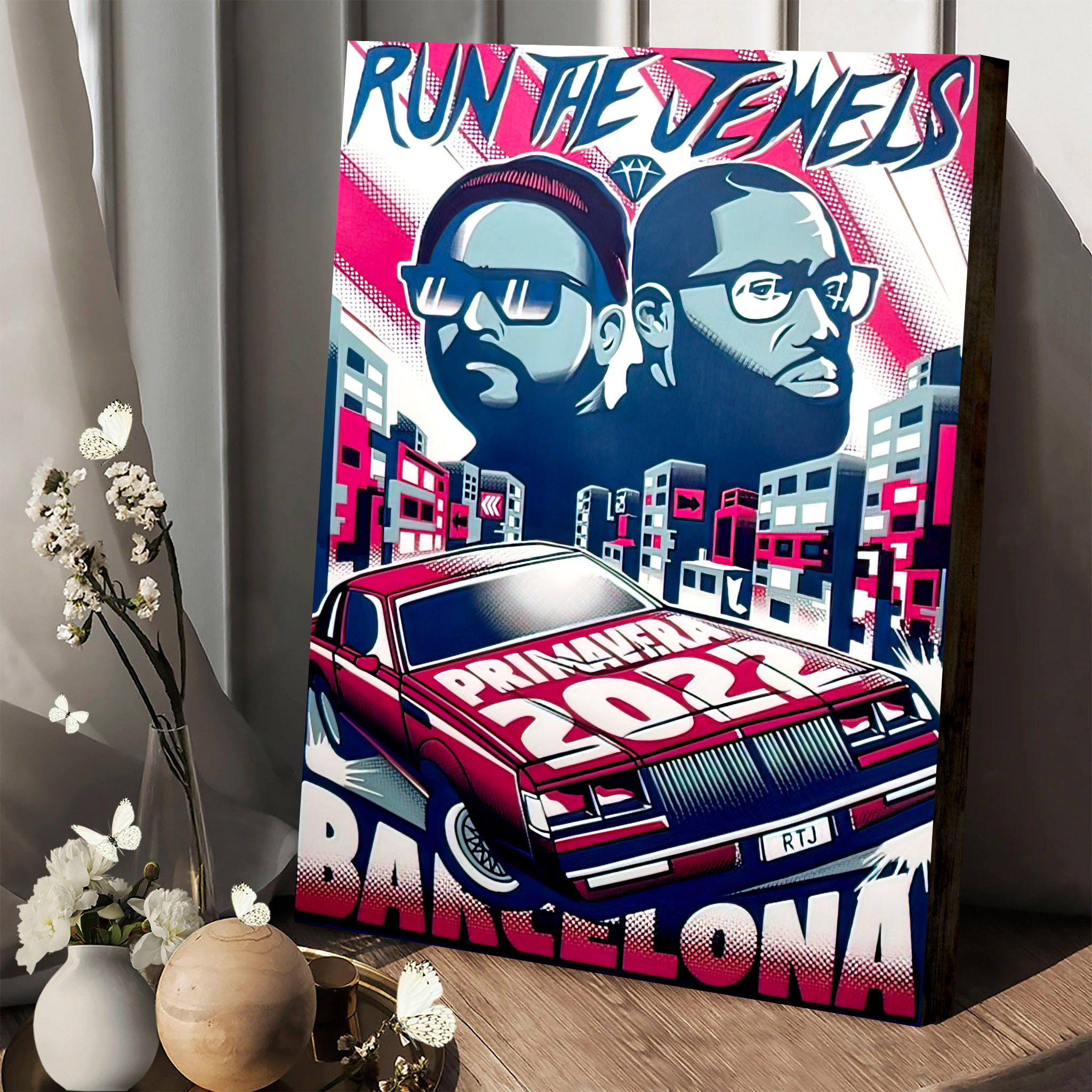 Run The Jewels Primavera Sound 22 Tour 2023 Poster Canvas
