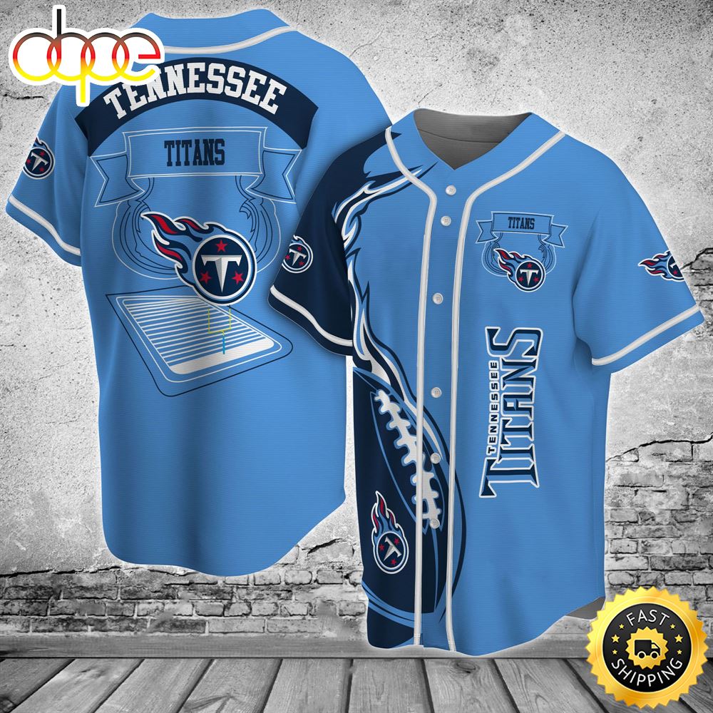 Tennessee Titans NFL Baseball Jersey Shirt Lsihmf