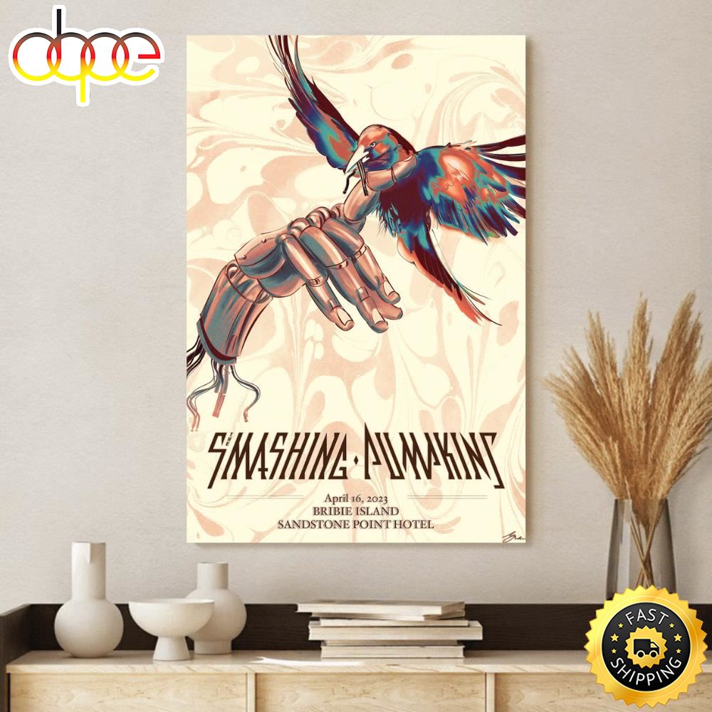 The Smashing Pumpkins Bribie Island April 16 Tour 2023 Poster Canvas Lgxyax