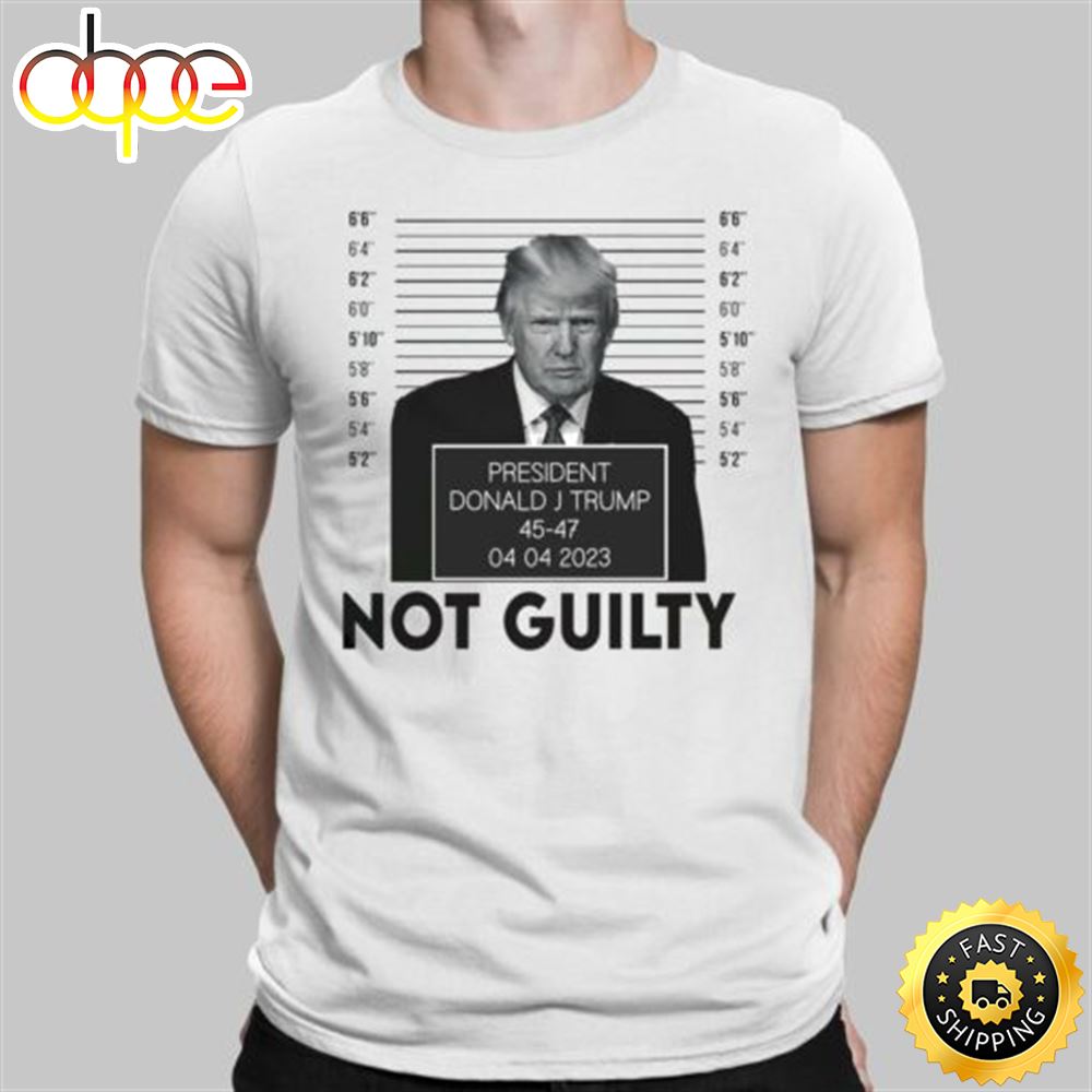 Trump Not Guilty White Unisex T Shirt Kgmcwh