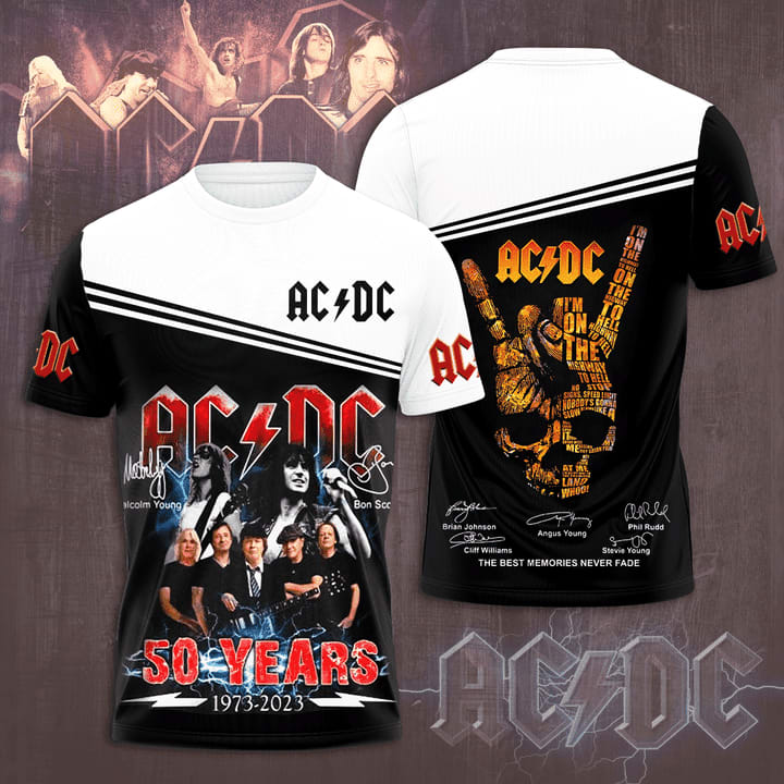 Ac Dc Brand The Tour 2023 50th Anniversary Shirt All Over Print T Shirt ...