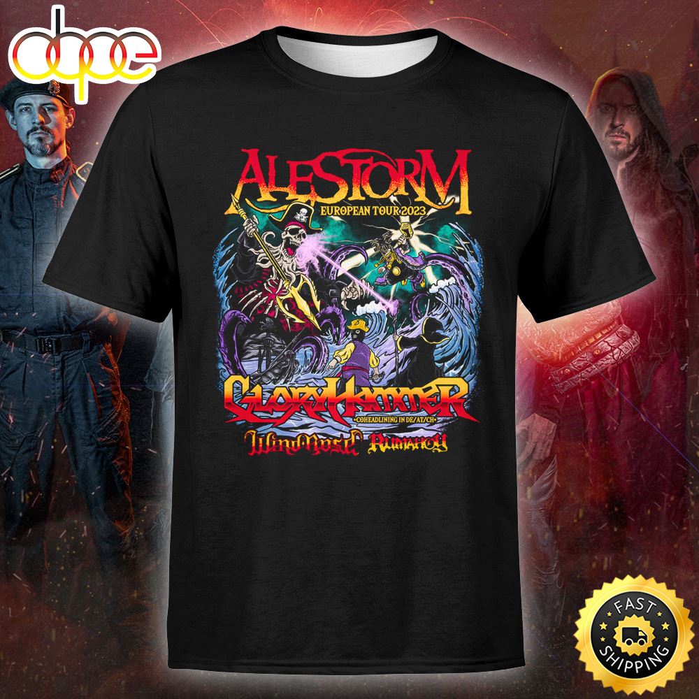 Alestorm Announces 2023 USA Tour Music Tshirt Tzxsyj