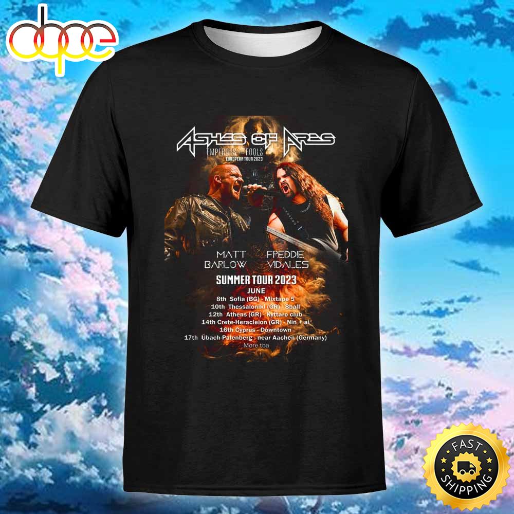 Ashes Of Ares Summer Tour Dates Announced Unisex Tshirt Jrxagy
