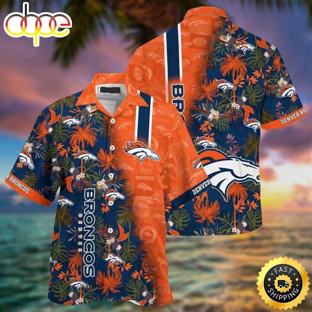 Broncos Beachwear For Men Summer Nfl Sport Hawaiian Shirt Vnaqun