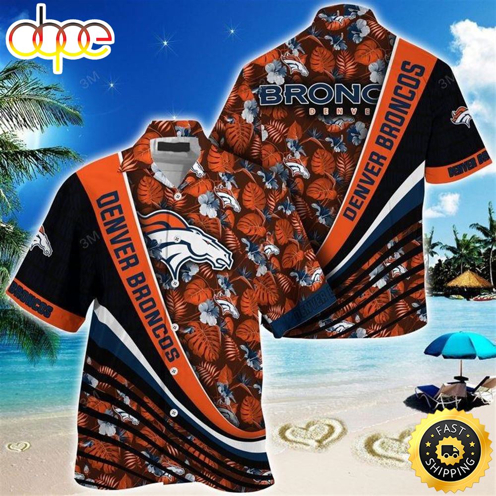 Broncos Beachwear Summer For Men Nfl Sport Hawaiian Shirt Epbz1z