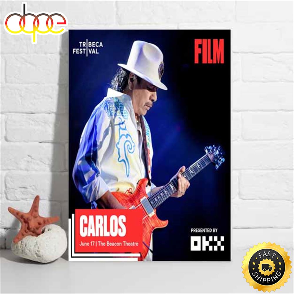 Carlos Santana Film Beacon Theatre Tour 2023 Poster