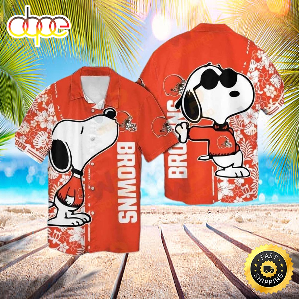 Cleveland Browns Snoopy Hawaiian Shirt For Men For Men Eqqx6a