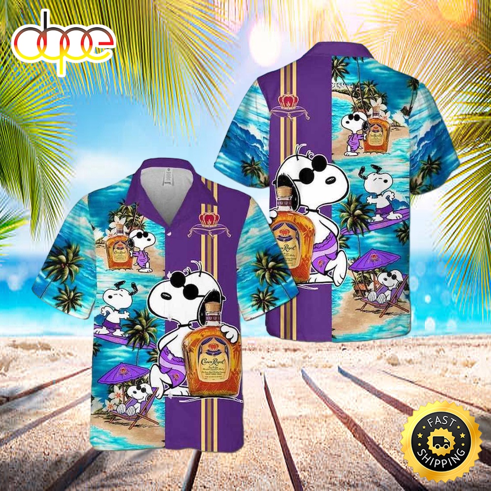 Crown Royal Snoopy Hawaiian Shirt For Men For Men Ypoqrn