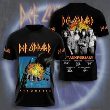 Def Leppard Tour 2023 3d 40th Anniversary Shirt All Over Print T Shirt Mlme2i