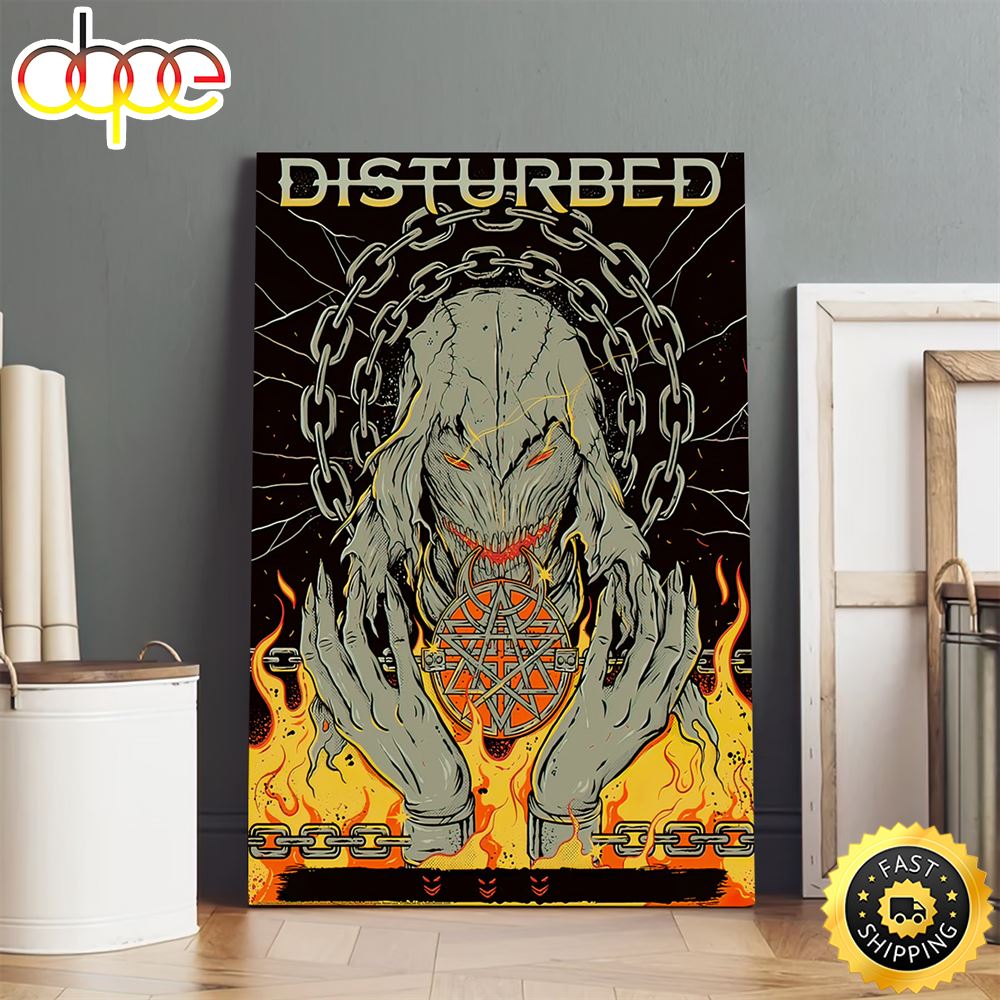 Disturbed Montreal April 29 Tour 2023 Canvas Poster Spwnap