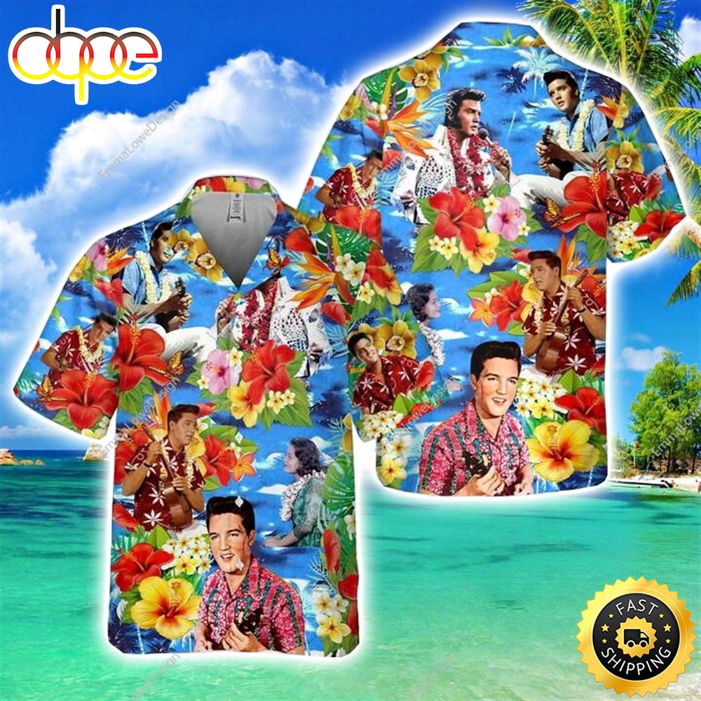Elvis Presley Hawaiian Shirt 2023 Music Hawaiian Shirt Ktktoc