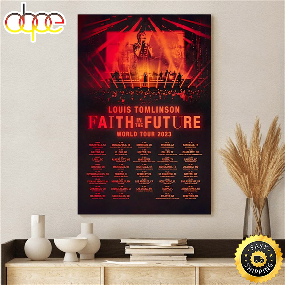Faith In The Future North America Tomorrow And Tonight Tour 2023 Poster Canvas Qkyaag