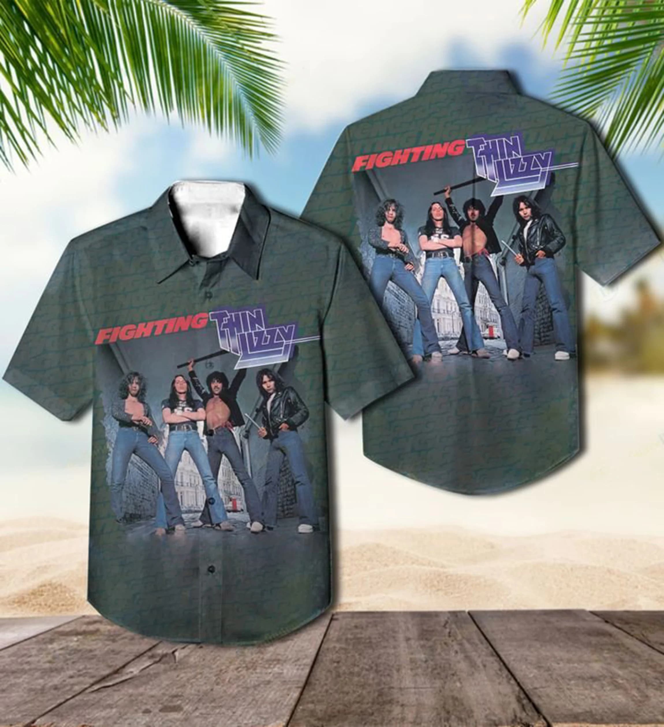 Fighting Thin Lizzy Hawaiian Shirt Music Hawaiian Shirt Ytogtp