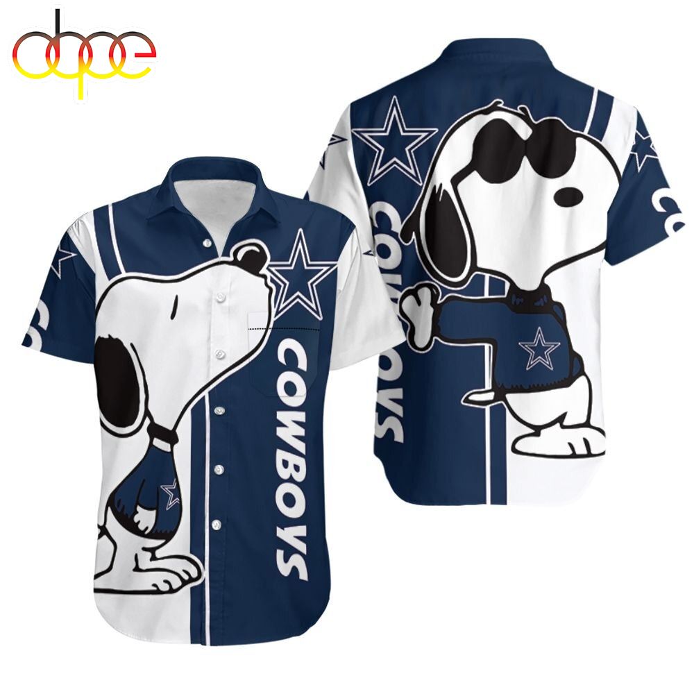 Funny Dallas Cowboys Snoopy 3D Hawaiian Shirt Dkpdvp