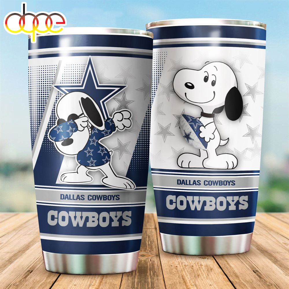 Funny Snoopy Dallas Cowboys 3D Tumbler Yfjqtr