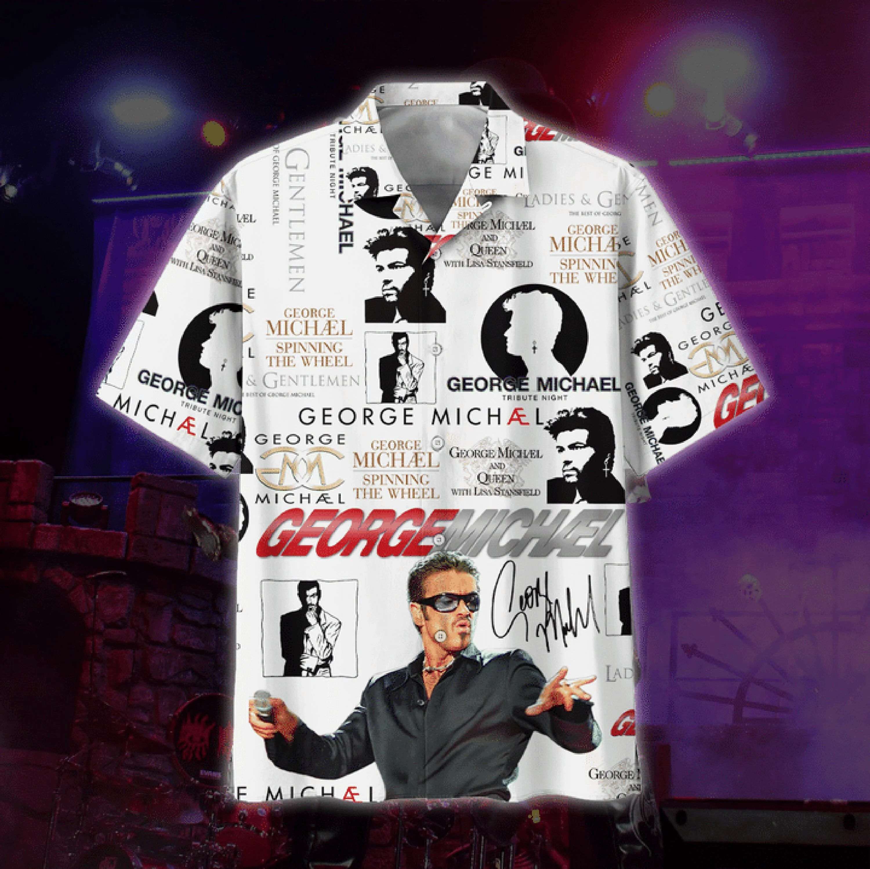 George Michael Music Hawaiian Shirt Singer Hawaiian Shirt Zwh2uf