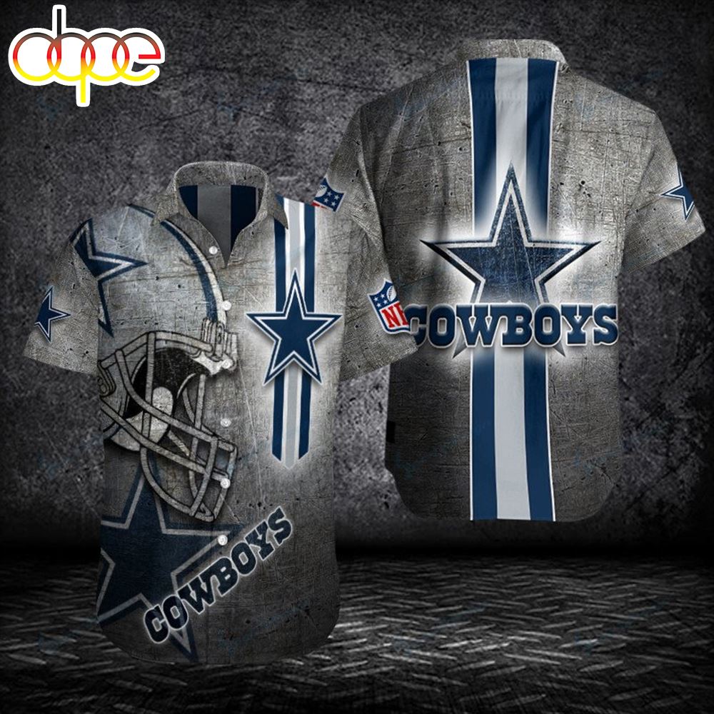 Gift For Fans Dallas Cowboys Helmet 3D Hawaiian Shirt Va4dsh