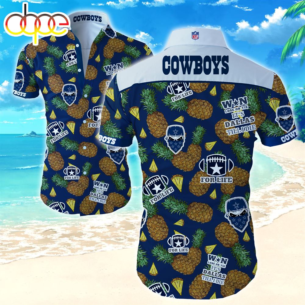 Gift For Fans Dallas Cowboys Pineapple Graphic 3D Hawaiian Shirt Tpu9xl