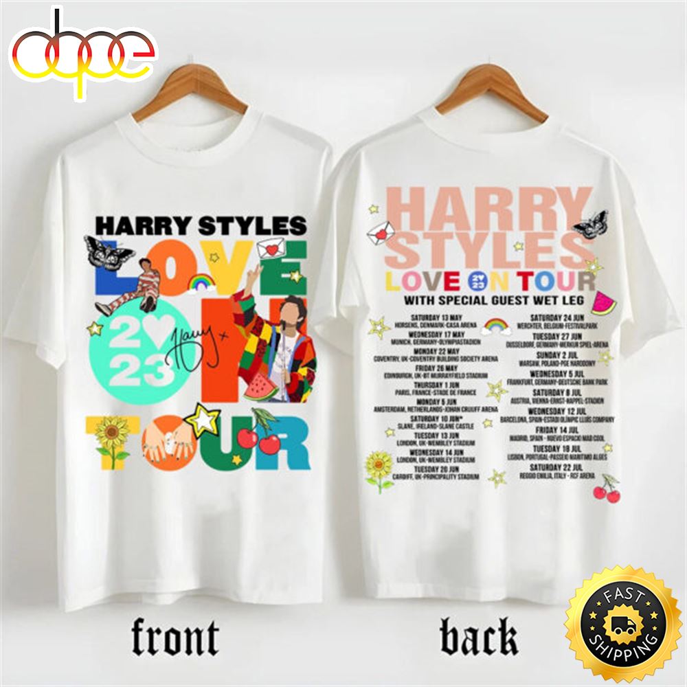 Harry Styles Love On Tour 2023 Sides Unisex Tshirt 