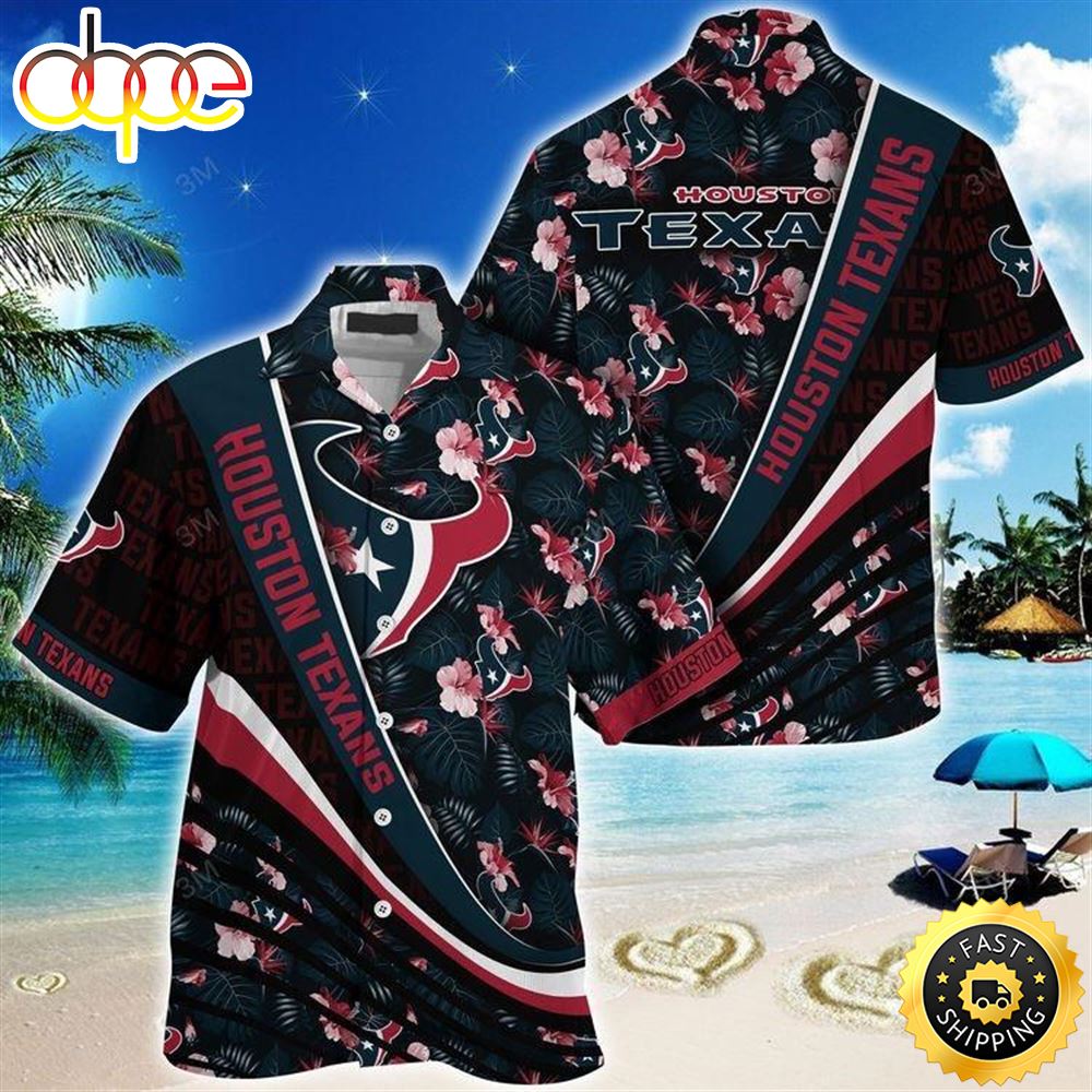 Houston Texans2 Beachwear For Men Nfl Sport Hawaiian Shirt Cwnzag